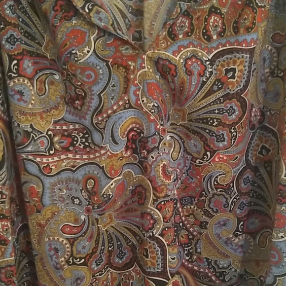 Paisley long sleeve tunic plus size - Picture 3 of 4